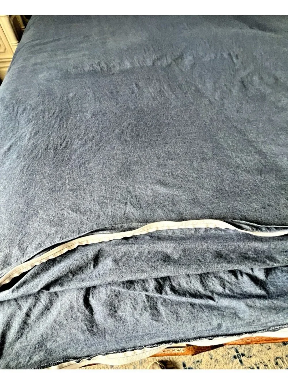 DENIM BLUE iKEA Duvet Cover QUEEN/FULL Cotton Chambray 100% Cotton 83